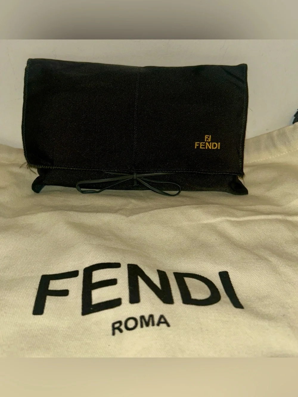Fendi square leather keychain or Bag Charm.  Full Inclusion.  Vintage and Rare